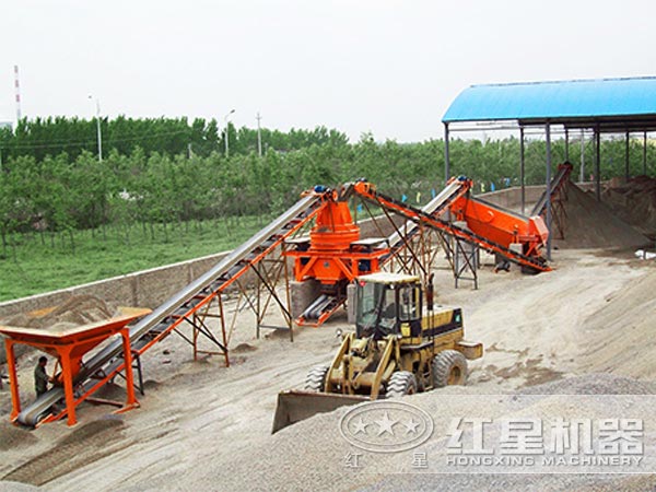 河南大型石頭打砂機生產現(xiàn)場